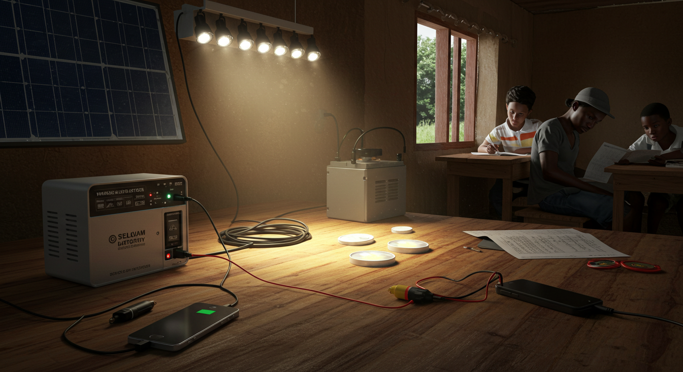 solar battery lighting system