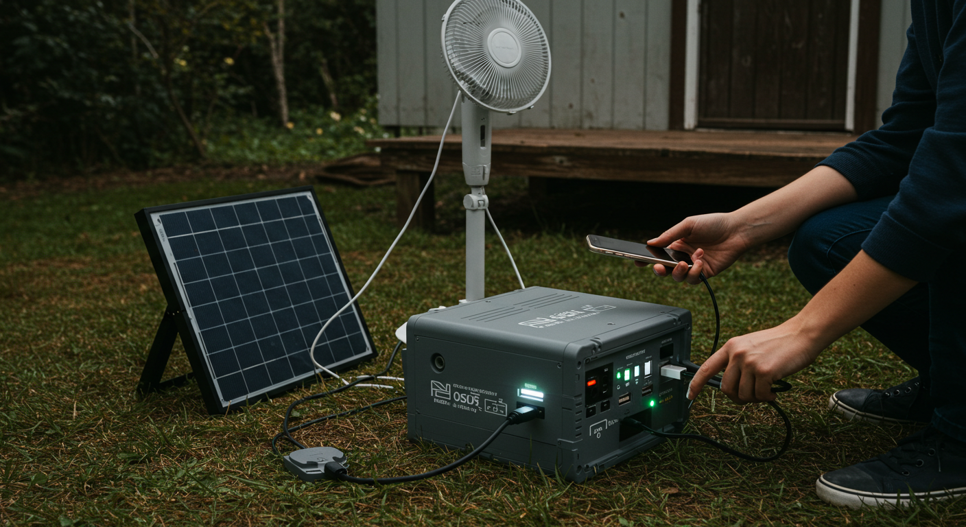portable home solar power system