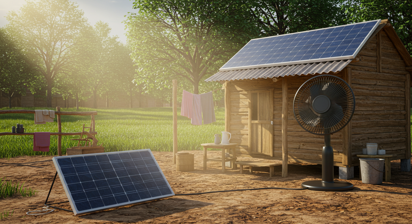 solar powered fan