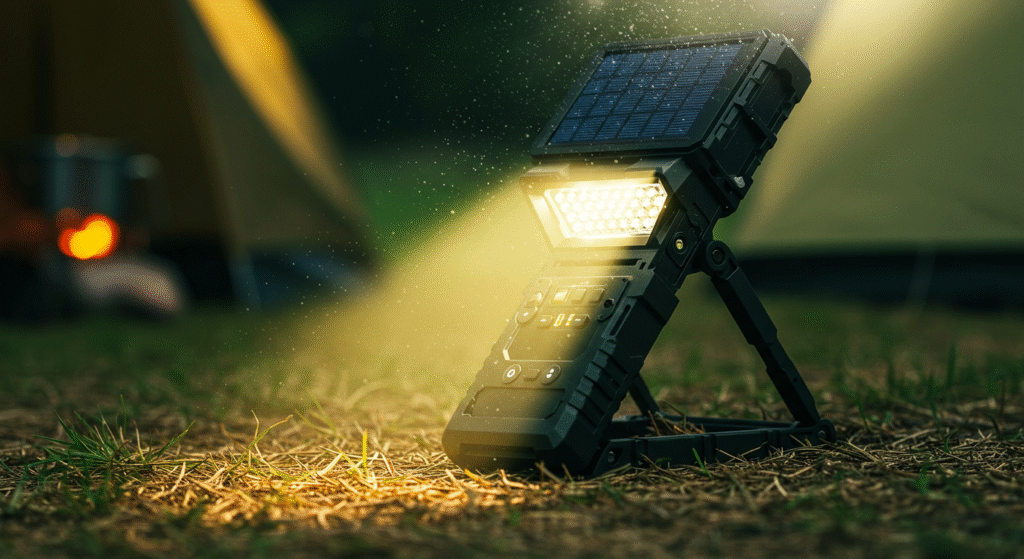 solar emergency charging lamp