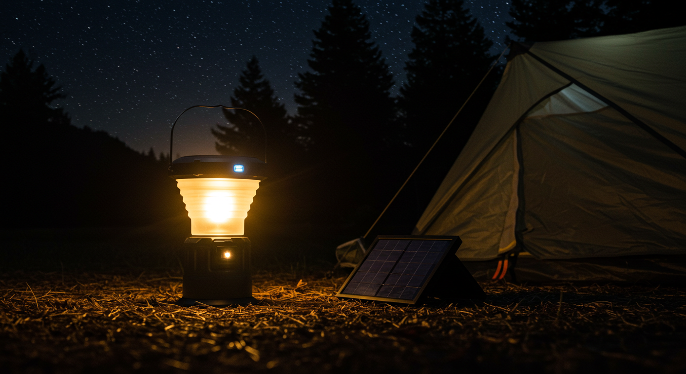 solar camping lantern